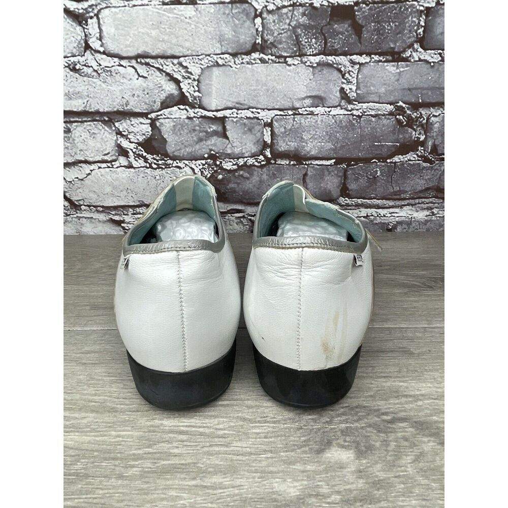 Mephisto Cool Air White Leather Strap Driving Loafers Shoes Women Sz 10M US/41EU - Picture 5 of 16